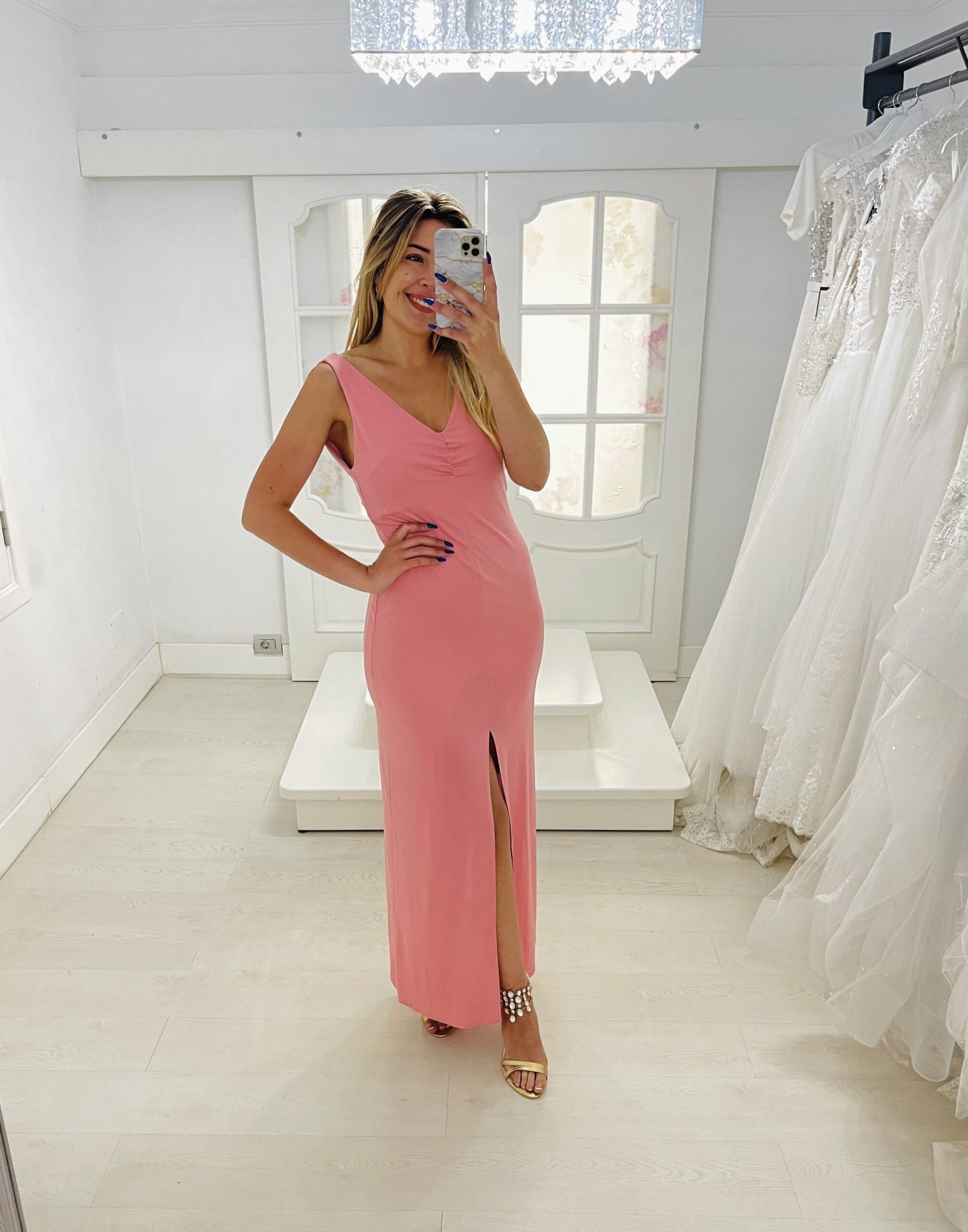 Vestido gala cadena - Imagen 3