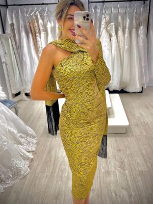 Vestido fular estampado
