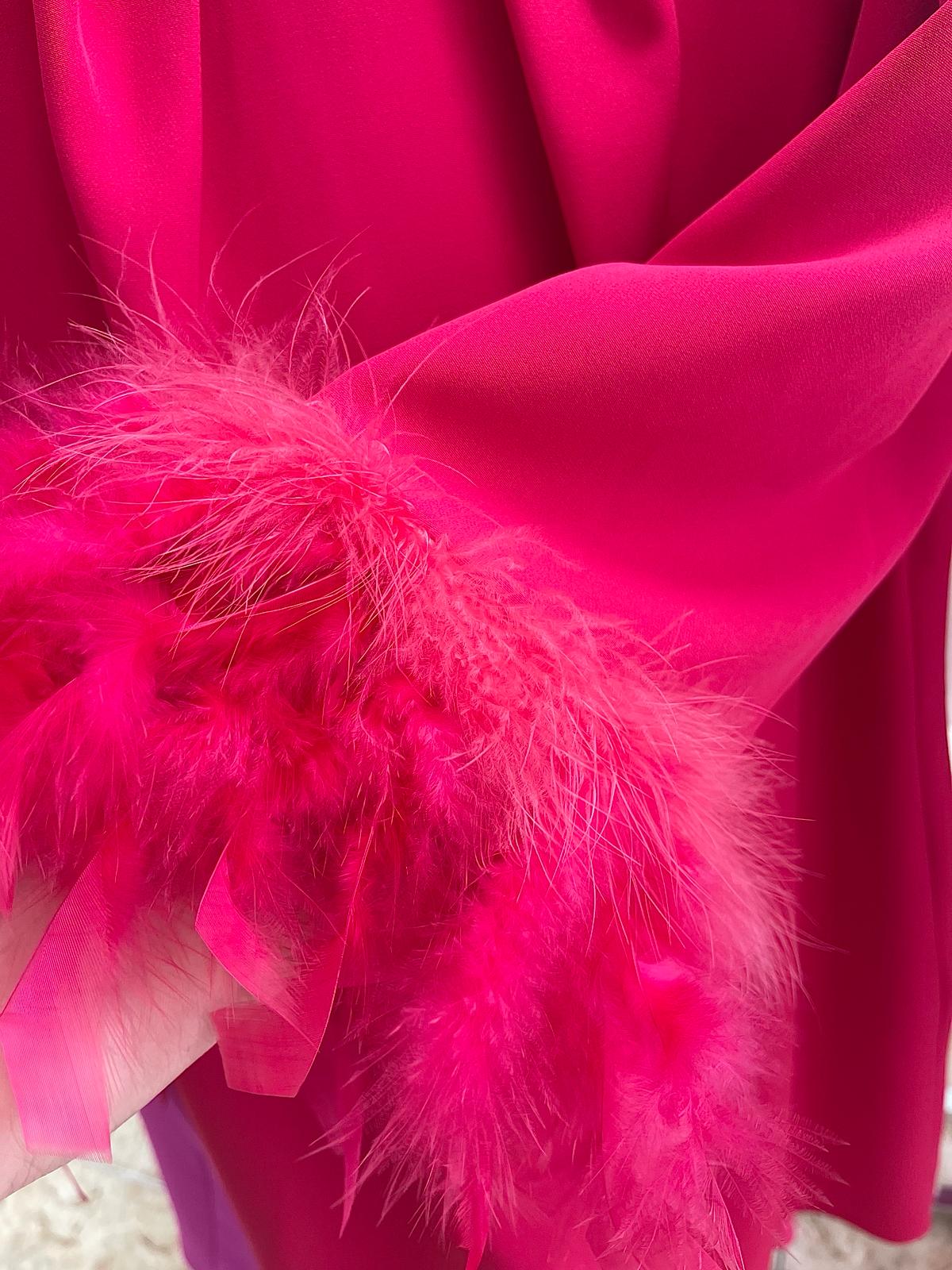 Vestido corto plumas - Imagen 2