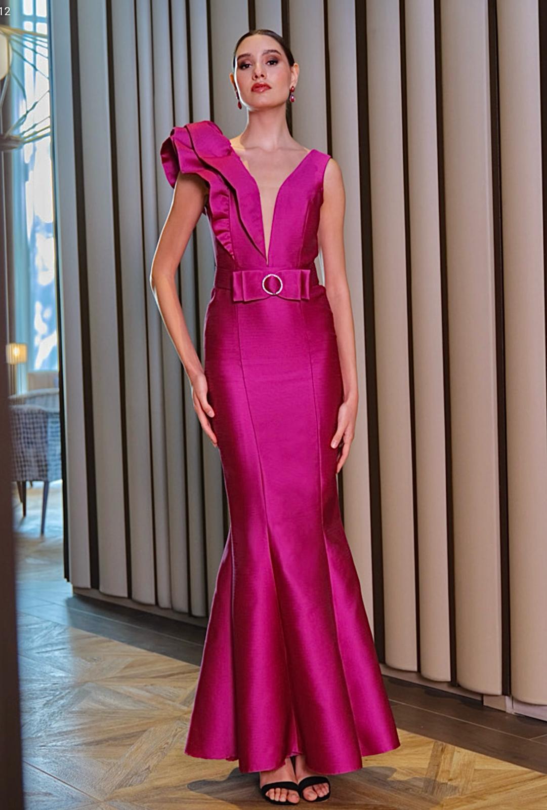 Vestido Madrina Borgoña