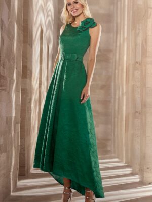 Vestido Semi largo Jacquard