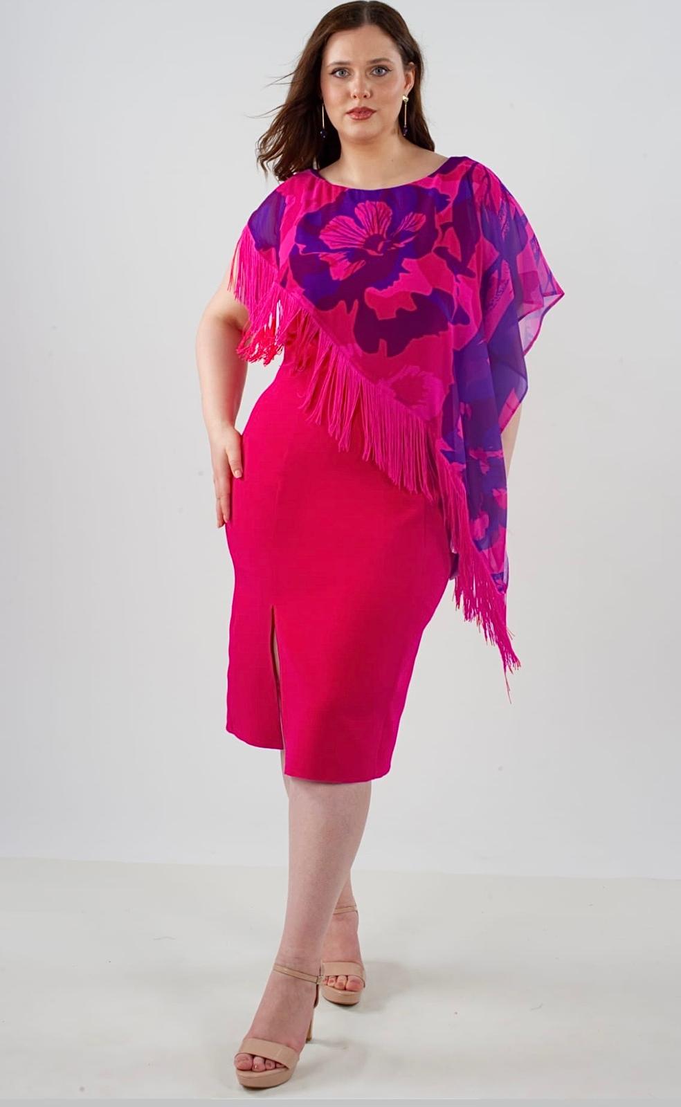 Vestido midi capa