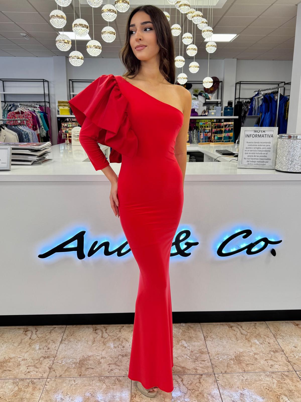 Vestido sirena tafetán