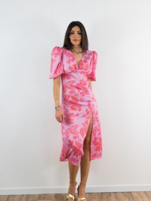 Vestido midi estampado