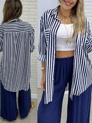 Maxi Camisa Rayas