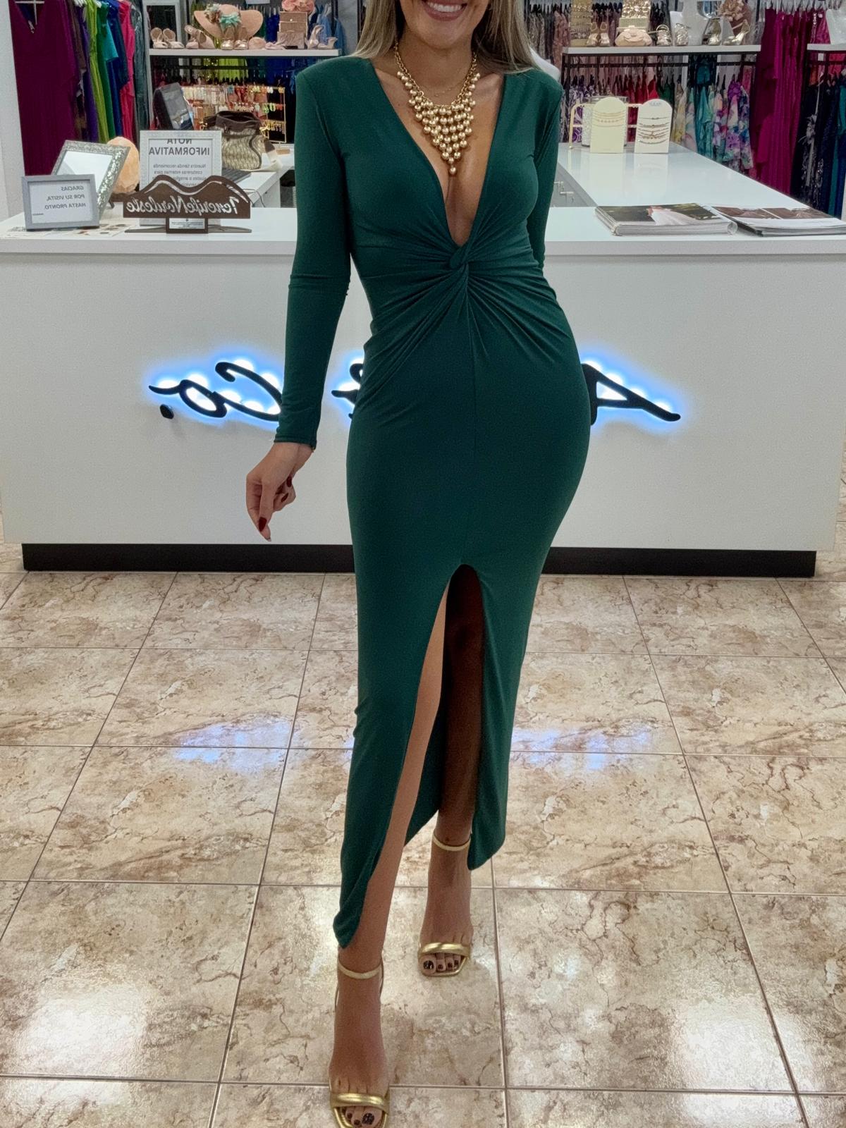 Vestido largo nudo