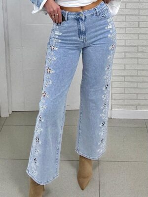 Jeans Troquelado