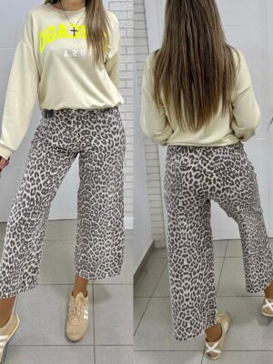 Jeans animal midi