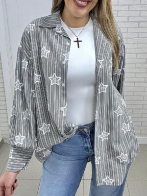 Camisa estrellas bordada