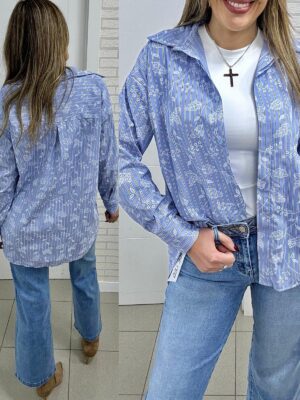 Camisa bordada rayas