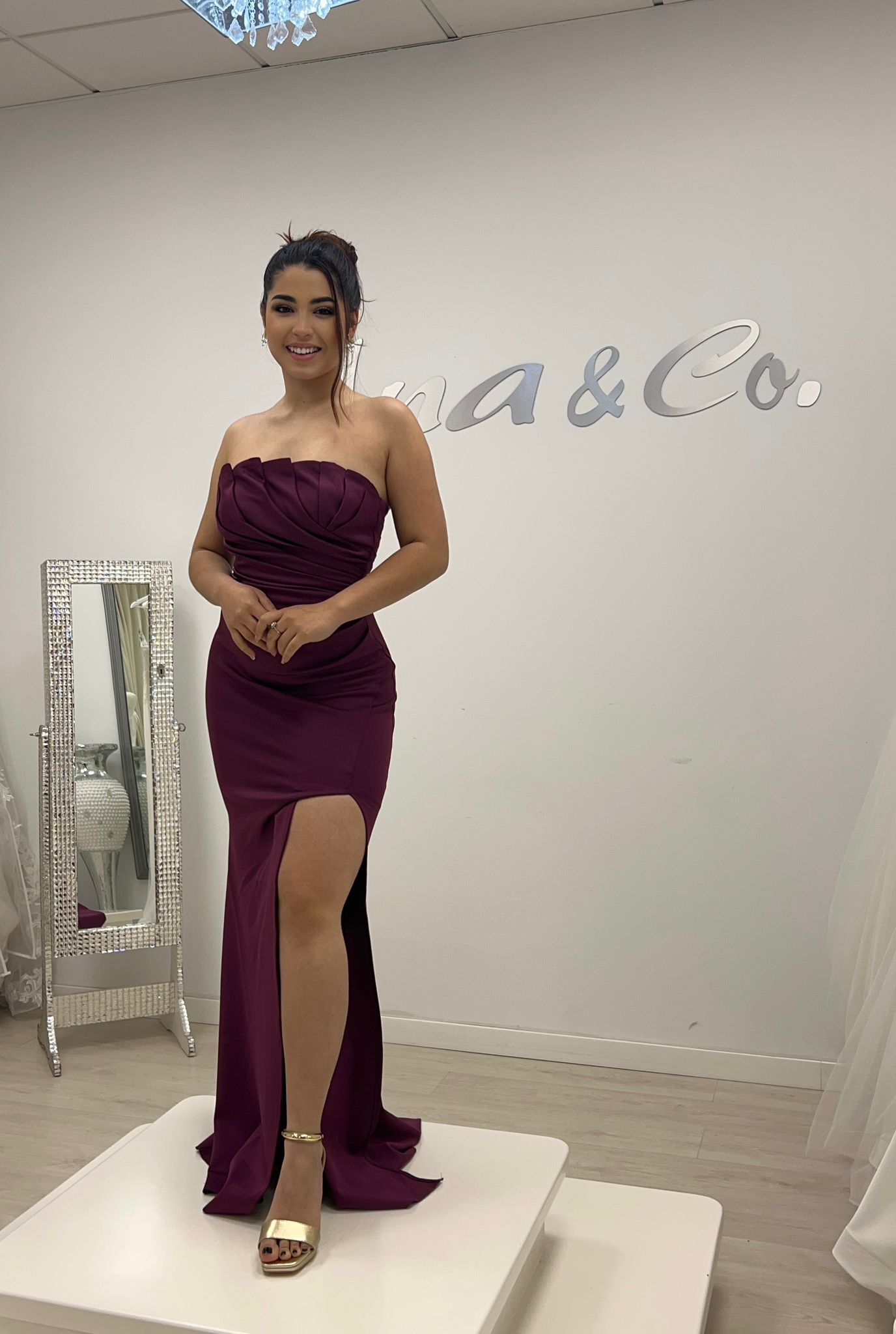 Vestido palabra de honor
