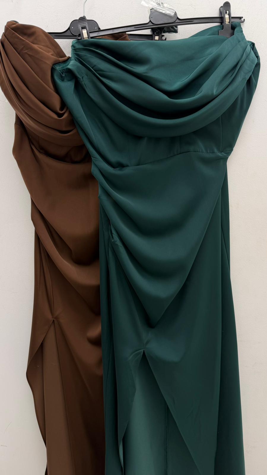 Vestido satinado corsé - Imagen 2