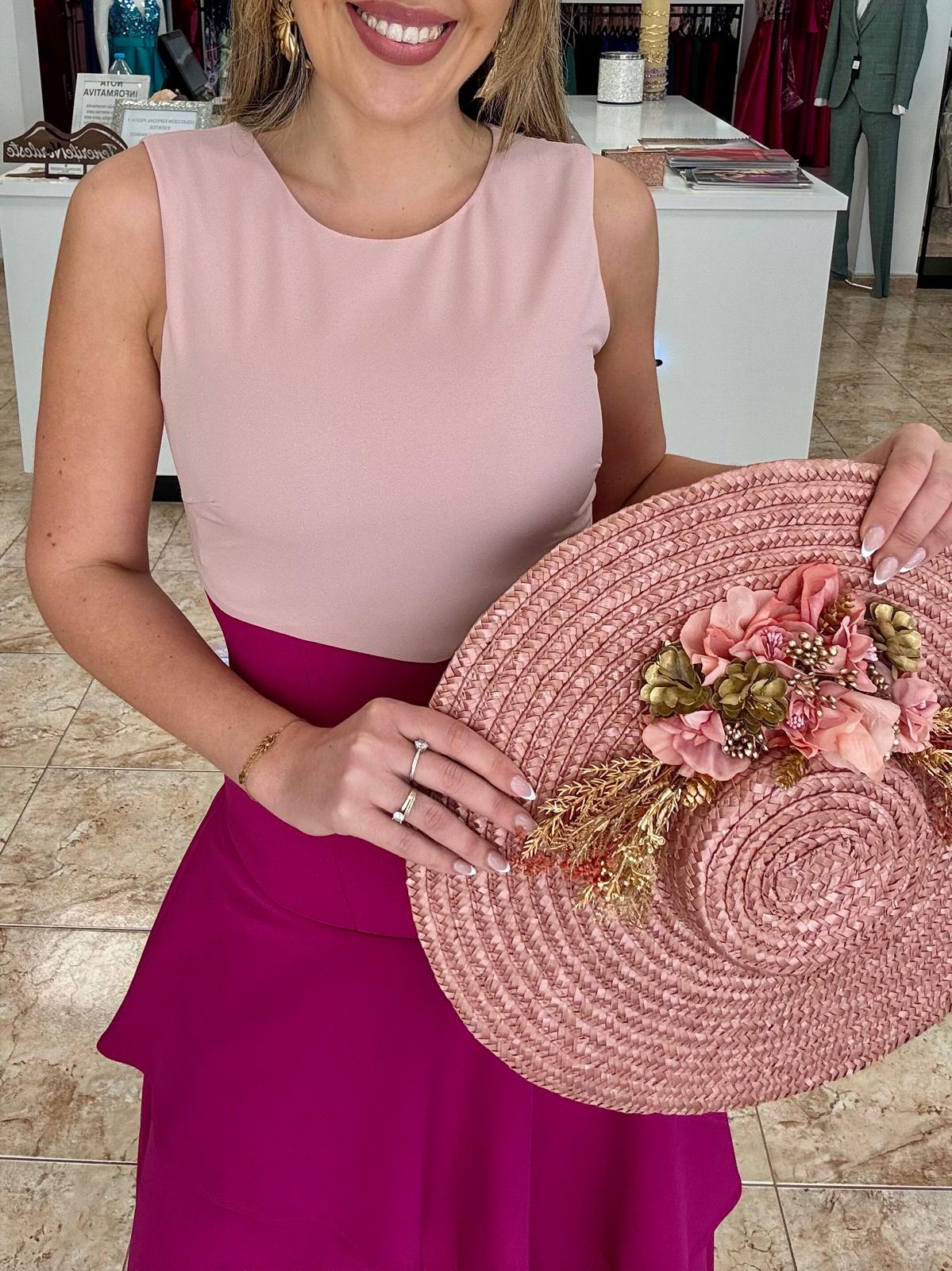 Vestido midi bicolor - Imagen 2