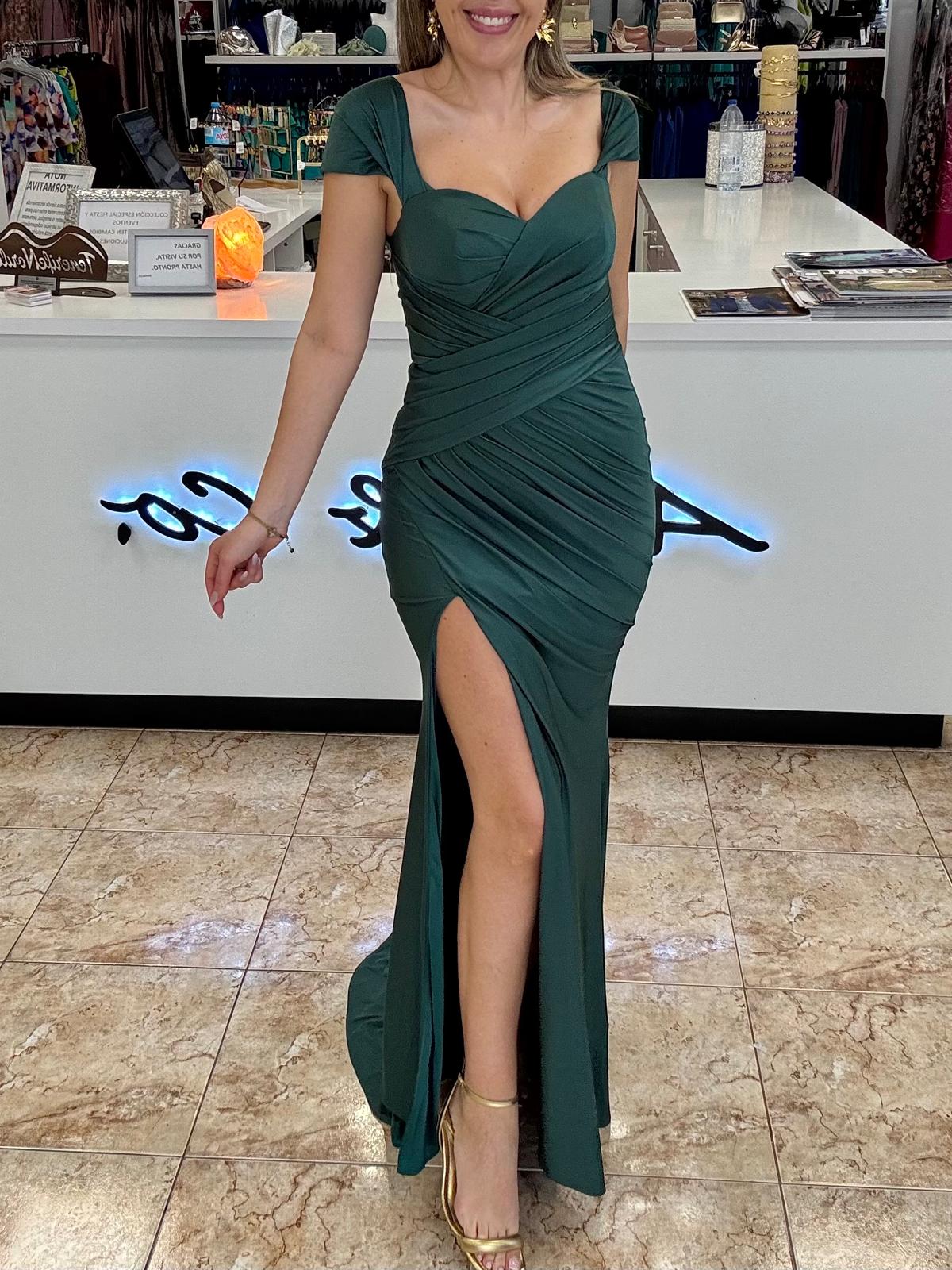 Vestido sirena satinado