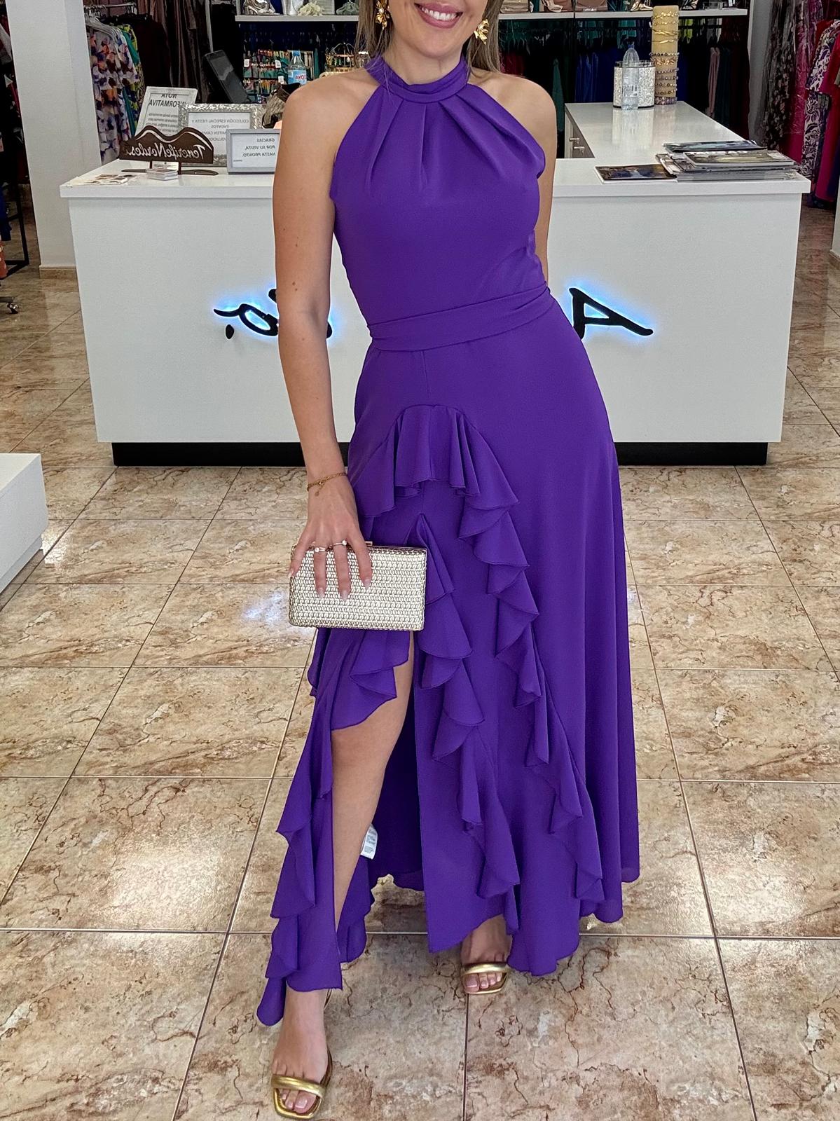 Vestido cuello halter