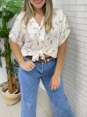 Camisa Dog Satén
