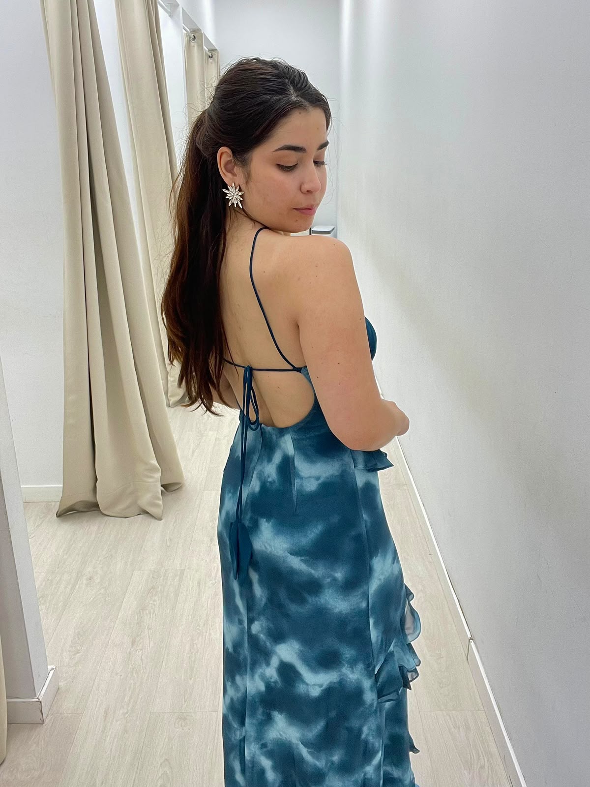 Vestido halter estampado - Imagen 2