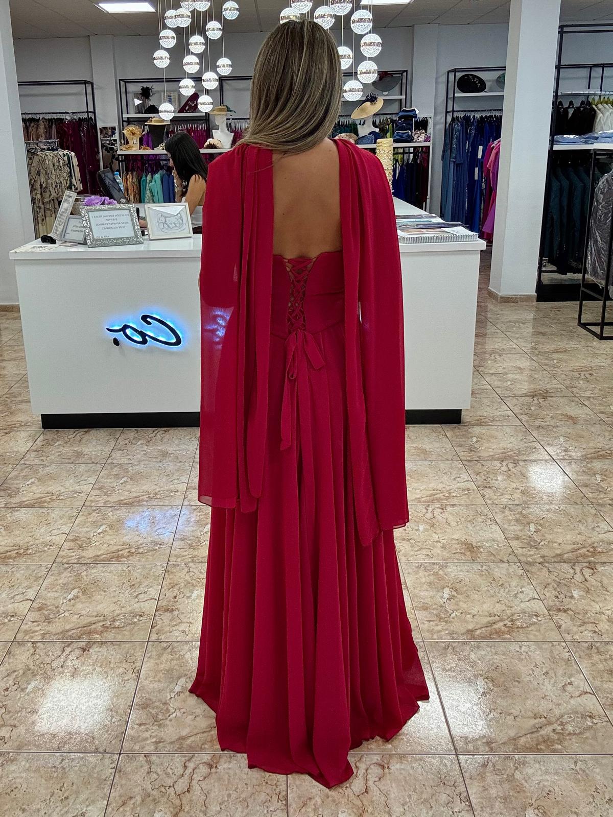 Vestido corsé con fular 6201 - Imagen 3