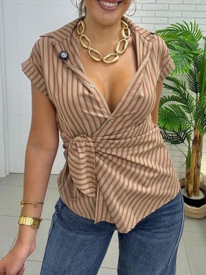 Camisa Rayas envolvente