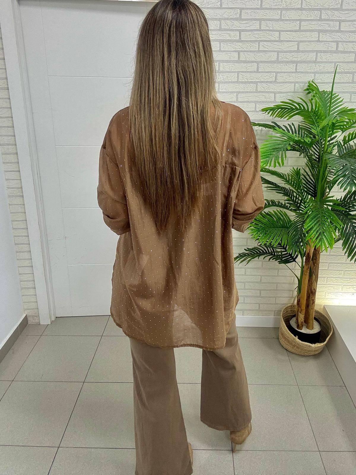 Maxi camisa strass - Imagen 2